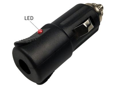 Automatisk hannplugg sigarettenneradapter med LED KLS5-CIG-007L